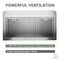 Anzzi 36-Inch Under Cabinet Range Hood with Stainless Steel Finish, Ducted Kitchen Vent above Stove RH-AZ0391TSS - alternate 6